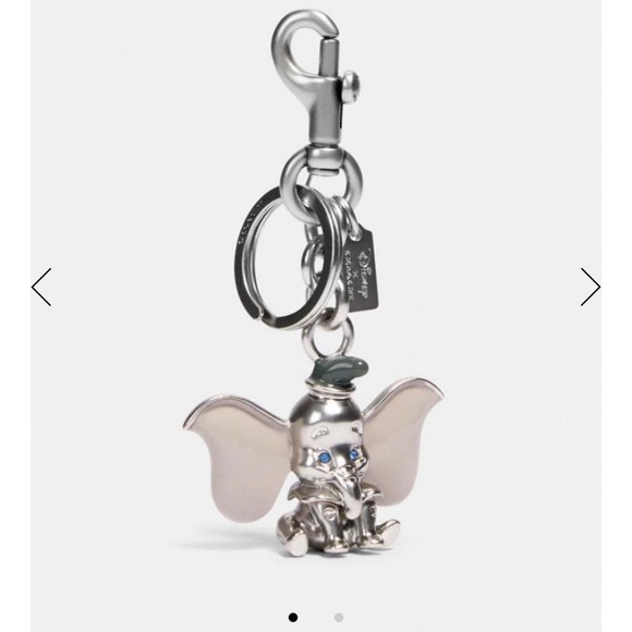 Coach Handbags - NWT Disney X Coach Jeweled Dumbo Bag Charm